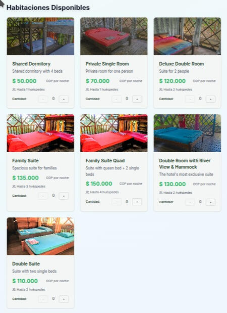 Habitaciones Hotel Ayahuasca